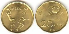 20 pesos (Campeonato Mundial de Fútbol-1978)