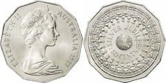 50 cents (Bodas de Plata de la Reina Elízabeth II)
