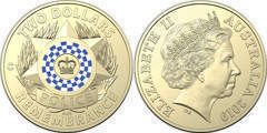 2 dollars (30 Aniversario de la Conmemoración del Día Nacional de la Policía)