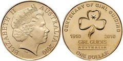 1 dollar (100 Aniversario de la Organización Nacional de las Girl Guides)