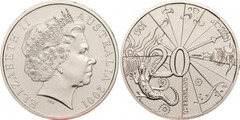 20 cents (Centenario de la Federación-Queensland