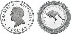 1 dollar (Kangaroo - Charles III)