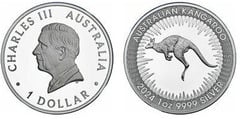 1 dollar (Canguro australiano-Charles III)