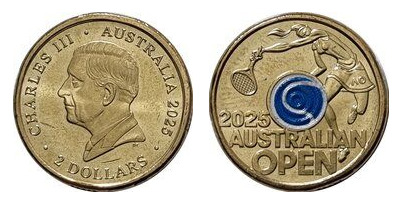 2 dollars (Abierto de Australia de tenis femenino-Azul)