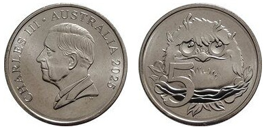 5 cents (Polluelo de boca de rana leonada)