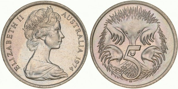 5 cents (Elizabeth II)