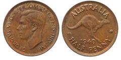 1/2 penny (George VI)