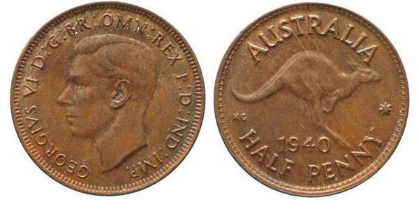 1/2 penny (George VI)