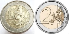 2 euro (100 Aniversario de la República de Austria)