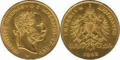 4 florin-10 francs (Franz Joseph I)