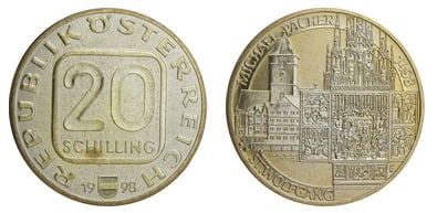 20 schillings (500 aniversario de la muerte de Michael Pacher)