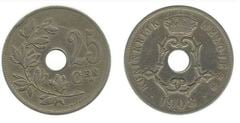 25 centimes (Leopoldo II - België)