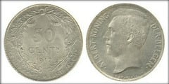 50 centimes (Alberto I der belgen)