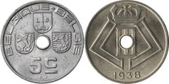 5 centimes (Leopoldo III - Belgique-België)
