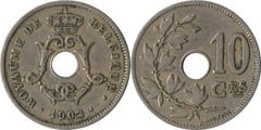 10 centimes (Leopoldo II - Belgique)