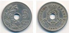5 centimes (Leopoldo II - België)