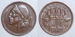 20 centimes (Balduino I - Belgique)