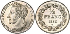 1/2 franc (Leopoldo I des belges)