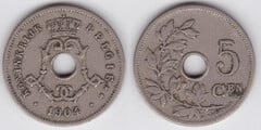 5 centimes (Leopoldo II - België)