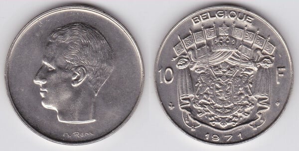 10 francs (Balduino I - Belgique)