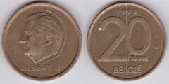 20 francs (Alberto II - België)