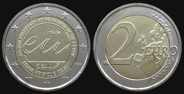 2 euro (Presidencia Belga del Consejo de la Unión Europea)