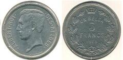 5 francos (Alberto I des belges)