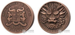 1500 francs CFA (Dragón chino)