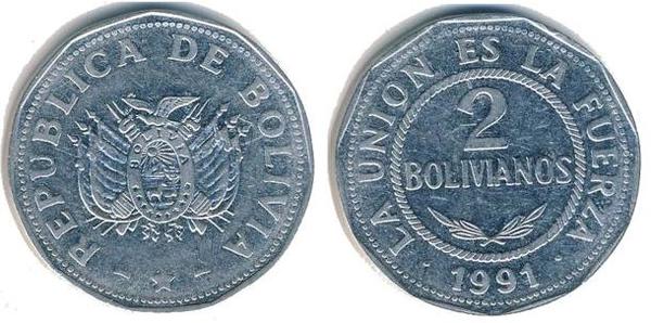 2 bolivianos