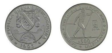 500 dinara (Olimpiadas - Esquí de fondo)