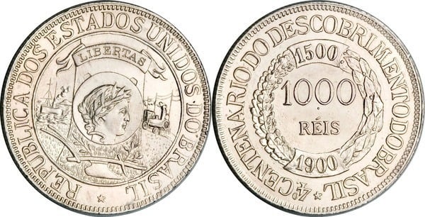 1.000 réis (400 Aniversario del Descubrimiento de Brasil)