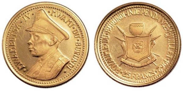 25 francs (Independencia de Burundi)