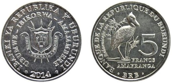 5 francs (Balaeniceps rex)