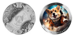 1000 francs CFA (Perro astronauta)