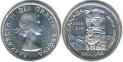 1 dollar (Centenario de la Fundación de la Columbia Británica)