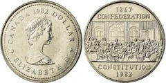 1 dollar (115 Aniversario de la Confederación)