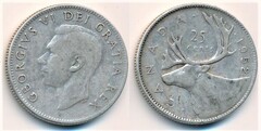 25 cents (George VI)