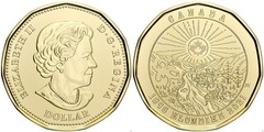 1 dollar (125 Aniversario de la fiebre del oro de Klondike)