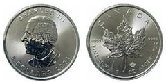 5 dollars  (Maple Leaf-Charles III )