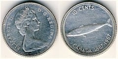 10 cents (Centenario de la Confederación Canadiense)