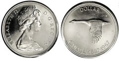 1 dollar (Centenario de la Confederación Canadiense)