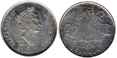 25 cents (Canada Day - Maple Leaf)