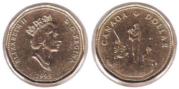 1 dollar (Monumento al Mantenimiento de la Paz en Ottawa)