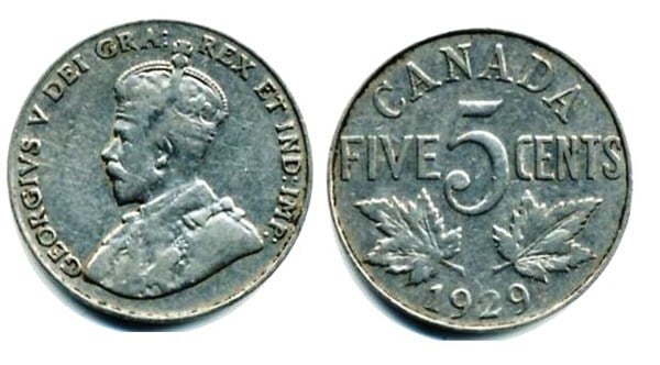 5 cents (George V)