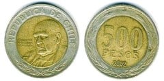 500 pesos (Cardenal Raul Silva Henriquez)