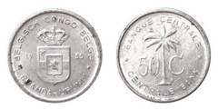 50 centimes (Ruanda-Urundi-Congo Belga)
