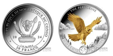 20 francs (Halcón peregrino)