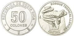 50 colones (Bosque tropical nuboso - Rana arborícola de ojos rojos)