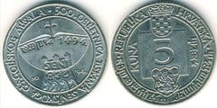 5 kuna (500 Aniversario de la Impresión del Misal Glagolítico Senj)