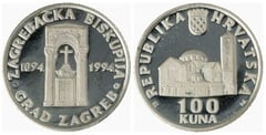 100 kuna  (900 Aniversario de la Iglesia de St. Blaza)